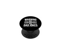 Warning May Spontaneously Tell Dad Jokes PopSockets Adhesive PopGrip
