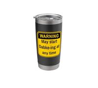 Warning May Start Dabke-ing At Any Time Debke Lover Dance Stainless Steel Insulated Tumbler