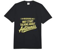 Warning May Start Talking About Antennas Ham Radio Comfort Colors Adult Heavyweight T-Shirt