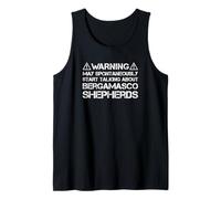 Warning May Start Talking About Bergamasco Shepherds Tank Top