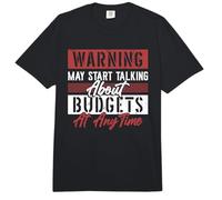 Warning May Start Talking About Budgets Financial Controller Comfort Colors Adult Heavyweight T-Shirt