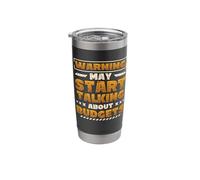 Warning May Start Talking About Budgets Financial Controller Stainless Steel Insulated Tumbler