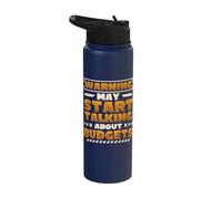 Warning May Start Talking About Budgets Financial Controller Stainless Steel Insulated Water Bottle