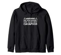 Warning May Start Talking About Cavapoos Cavoodle Cavapoo Zip Hoodie