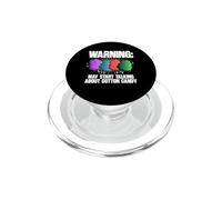 Warning May Start Talking About Cotton Candy Lover PopSockets PopGrip for MagSafe