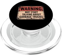 Warning May Start Talking About Garbage Trucks PopSockets PopGrip for MagSafe