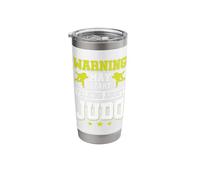 Warning May Start Talking About Judo Stainless Steel Insulated Tumbler