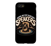 Warning May Start Talking About Speakers Vinyl Records Music Case for iPhone SE (2020) / 7/8