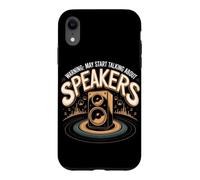 Warning May Start Talking About Speakers Vinyl Records Music Case for iPhone XR