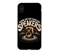 Warning May Start Talking About Speakers Vinyl Records Music Case for iPhone XS Max