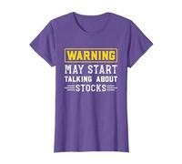 Warning May Start Talking About Stocks Funny Stocks Investor T-Shirt