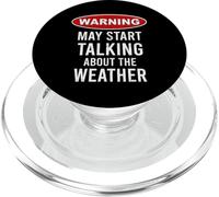 Warning May Start Talking About The Weather Meteorologist PopSockets PopGrip for MagSafe