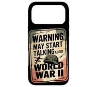 Warning May Start Talking About World War II Case for iPhone 17 Pro Max
