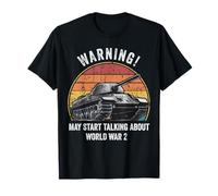 Warning May Start Talking About WW2 Nerd World War 2 History T-Shirt