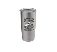 Warning May Start Talking About ww2 World War 2 History Stainless Steel Insulated Tumbler