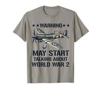 warning may start talking about ww2 world War 2 History T-Shirt