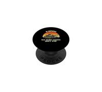 Warning May Start Talking About WWII - History Historian PopSockets Adhesive PopGrip