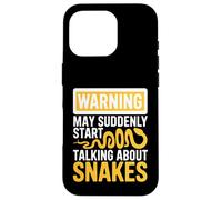 Warning May Suddenly Start Talking About Snakes Snake Lover Case for iPhone 16 Pro