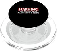 Warning May Suddenly Start Talking About Theology Pastor PopSockets PopGrip for MagSafe