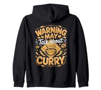 Warning May Talk About Curry Spice Zip Hoodie