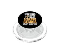 Warning May Talk About Leopard Geckos Any Given Time PopSockets PopGrip for MagSafe