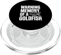 Warning Memory of a Goldfish Funny Humor PopSockets PopGrip for MagSafe