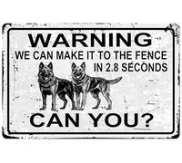Warning Metal Sign We Can Make It To The Fence In 2.8 Secons For Gardening Backyard Patio Outdoor Wall Decor 12x16inches