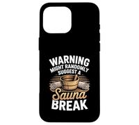 Warning Might Randomly Suggest A Sauna Break Case for iPhone 16 Pro Max