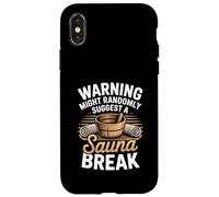 Warning Might Randomly Suggest A Sauna Break Case for iPhone X/XS