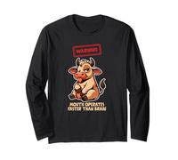 Warning Mouth Operates Faster Than Brain Long Sleeve T-Shirt