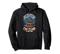 Warning Oak Island Metal Detecting Pullover Hoodie