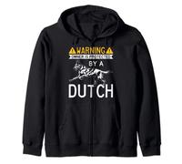 Warning Owner Protected By A Dutch Cool Dutch Shepherd Zip Hoodie