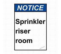 warning plaque wall decor notice sprinkler elevator safety road street caution metal tin sign office sign outdoor safety sign e