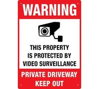 Warning Private Driveway Keep Out 12X8 Inch Tin Sign Great For Garden And Yard Wall Decor
