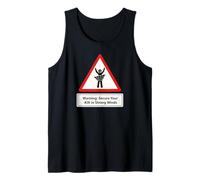“Warning: Secure Your Kilt in Strong Winds” Scottish Advice Tank Top