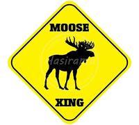 Warning Sign 12X12 Inches Moose Xing Funny Vintage Retro Metal Tin Sign Poster For Restaurant Cafe Kitchen Home Garage Decorativeg Sign Aluminum Tin Sign