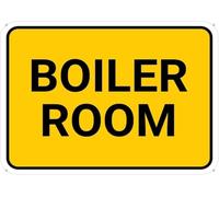 Warning Sign - Boiler Room Rectangular Floor, Rust Free Aluminum Sign, Signs Outdoor, Metal Tin Sign For Home, Business, Yard Near Boiler Rooms To Mark The Area, 12X8 Inch