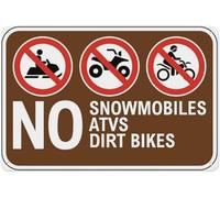 Warning Sign - Campground No Off-Roading Vehicles, Warning Metal Sign, Vintage Wall Decor For Home, Farm, Bar, Coffee Shop, Club In Campgrounds To Ban Off-Road Vehicles, 12X8 Inch