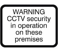 Warning Sign - Cctv Security In Operation Road, Site Security Metal Sign, Notice Danger Warning Caution, For Outdoor Indoor Use, 12X8 Inch