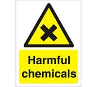 Warning Sign Chemicals Adhesive Plastic 40 x 30 cm