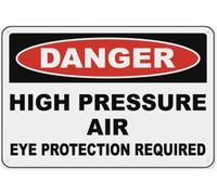 Warning Sign - Danger High Pressure Buried, Warning Metal Sign, Vintage Wall Decor, For Home, Farm, Bar, Coffee Shop, Club, 12X8 Inch