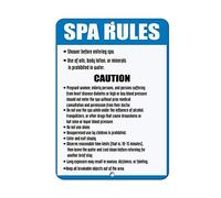 Warning sign do's don’t's inside spa! Follow rules… activity sign business sign aluminum metal tin sign 8×12 INCH