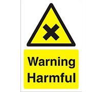 Warning Sign Harmful Freestanding Corrugated Board 60 x 40 cm