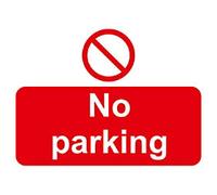 Warning Sign No Parking Wall Mounted PVC (Polyvinyl Chloride) 40 x 30 cm