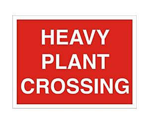 Warning Sign Plant Crossing Freestanding Corrugated Board 30 x 40 cm