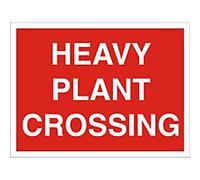 Warning Sign Plant Crossing Freestanding Corrugated Board 45 x 60 cm