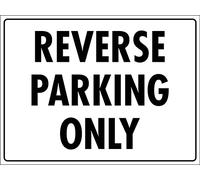 Warning Sign Reverse Parking Only Weatherproof Tin Signs Novelty Tin Plaque For Indoor,Outdoor Use 20X30Cm