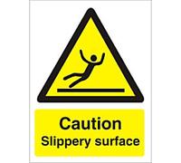 Warning Sign Slippery Surface Adhesive Plastic 40 x 30 cm