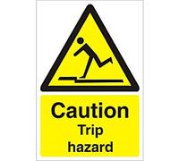 Warning Sign Trip Hazard Adhesive Plastic 60 x 40 cm