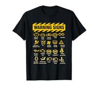 Warning Signs 101 Funny Car Mechanic T-Shirt